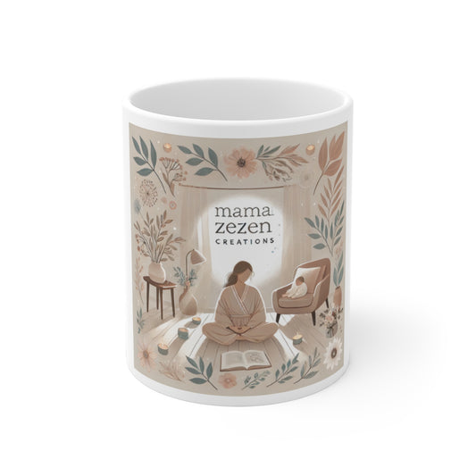 Tasse en céramique Cozy Mama Zen - Parfaite pour les amateurs de thé et de café